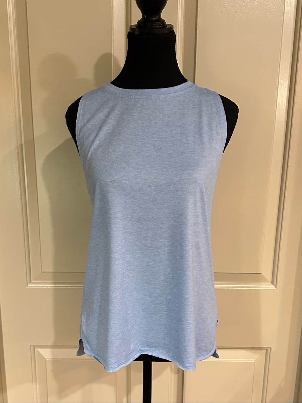 Light Blue Dropped Armpit Muscle Tank